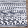 Safavieh Montauk 6' X 9' Hand Woven Cotton Pile Rug in Ivory and Navy