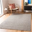 Safavieh Montauk 3' X 5' Hand Woven Cotton Pile Rug in Ivory and Black