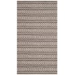 Safavieh Montauk 3' X 5' Hand Woven Cotton Pile Rug in Ivory and Black
