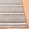 Safavieh Montauk 3' X 5' Hand Woven Cotton Pile Rug in Ivory and Black