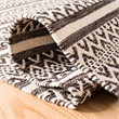 Safavieh Montauk 5' X 8' Hand Woven Cotton Pile Rug in Ivory and Black