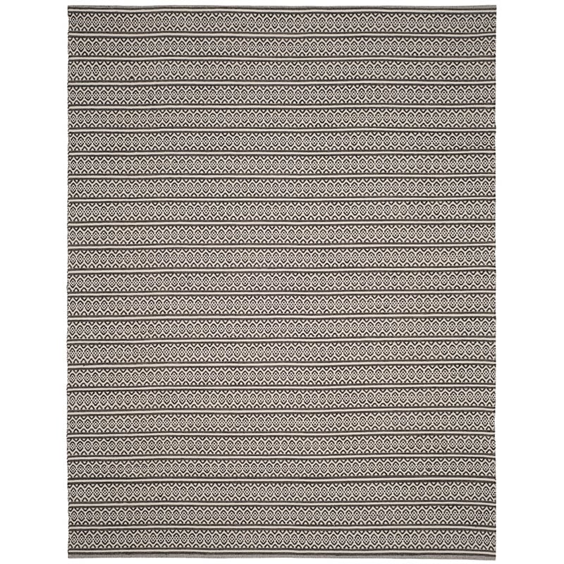 Safavieh Montauk 8' X 10' Hand Woven Cotton Rug in Ivory and Black