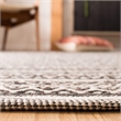 Safavieh Montauk 8' X 10' Hand Woven Cotton Rug in Ivory and Black