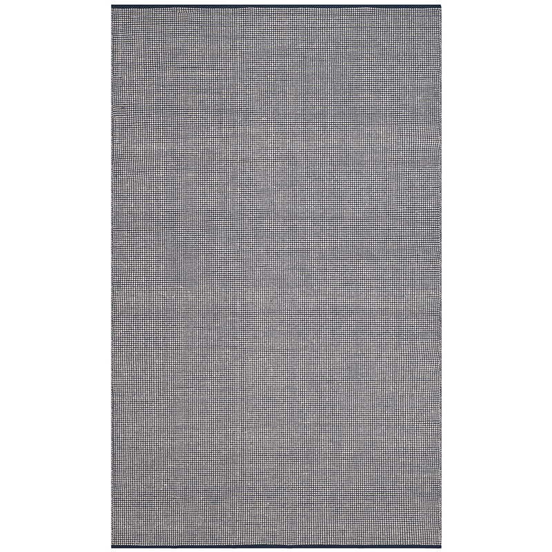 Safavieh Montauk 5' X 8' Hand Woven Cotton Pile Rug in Ivory and Navy