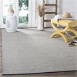 Safavieh Montauk 6' X 9' Hand Woven Cotton Pile Rug in Ivory and Navy