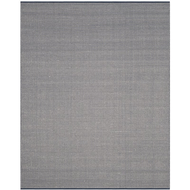 Safavieh Montauk 8' X 10' Hand Woven Cotton Pile Rug in Ivory and Navy