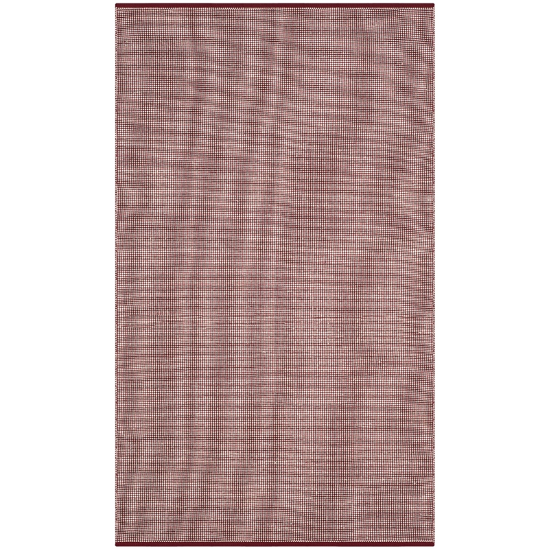 Safavieh Montauk 5' X 8' Hand Woven Cotton Pile Rug in Ivory and Red