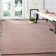 Safavieh Montauk 6' X 9' Hand Woven Cotton Pile Rug in Ivory and Red