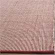 Safavieh Montauk 6' X 9' Hand Woven Cotton Pile Rug in Ivory and Red