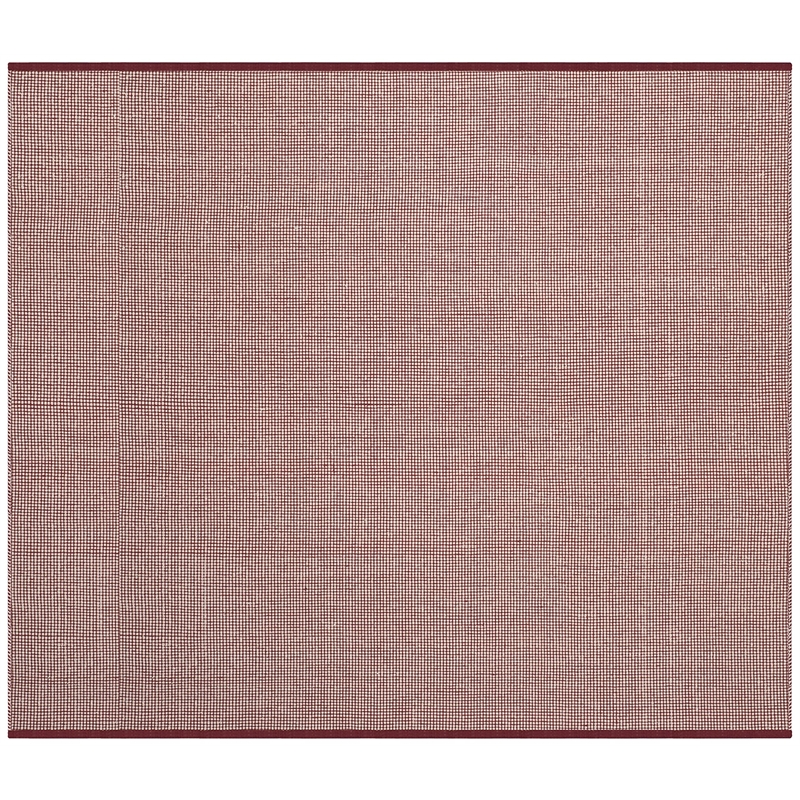 Safavieh Montauk 6' X 6' Square Hand Woven Cotton Rug in Ivory and Red