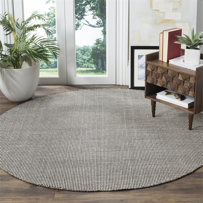 Safavieh Montauk 6' X 6' Round Hand Woven Cotton Rug