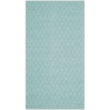 Safavieh Montauk 3' X 5' Hand Woven Cotton Pile Rug in Ivory and Aqua