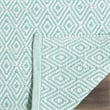 Safavieh Montauk 4' X 6' Hand Woven Cotton Pile Rug in Ivory and Aqua