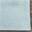 Safavieh Montauk 5' X 8' Hand Woven Cotton Pile Rug in Ivory and Aqua