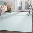 Safavieh Montauk 6' X 9' Hand Woven Cotton Pile Rug in Ivory and Aqua