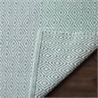 Safavieh Montauk 6' X 9' Hand Woven Cotton Pile Rug in Ivory and Aqua
