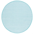 Safavieh Montauk 6' X 6' Round Hand Woven Cotton Rug in Ivory and Aqua