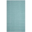 Safavieh Montauk 5' X 8' Hand Woven Cotton Rug in Ivory and Turquoise
