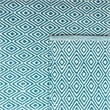 Safavieh Montauk 5' X 8' Hand Woven Cotton Rug in Ivory and Turquoise