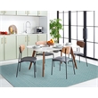 Safavieh Montauk 9' X 12' Hand Woven Cotton Rug in Ivory and Turquoise