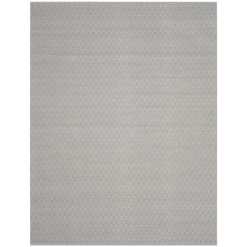 Safavieh Montauk 6' X 9' Hand Woven Cotton Pile Rug in Ivory and Gray