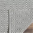 Safavieh Montauk 6' X 9' Hand Woven Cotton Pile Rug in Ivory and Gray