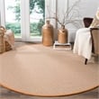 Safavieh Montauk 3' X 5' Hand Woven Cotton Rug in Ivory and Light Blue