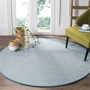 Safavieh Montauk 4' X 4' Round Hand Woven Cotton Rug