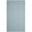 Safavieh Montauk 5' X 8' Hand Woven Cotton Rug in Ivory and Light Blue