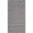 Safavieh Montauk 4' X 6' Hand Woven Cotton Pile Rug in Ivory and Navy