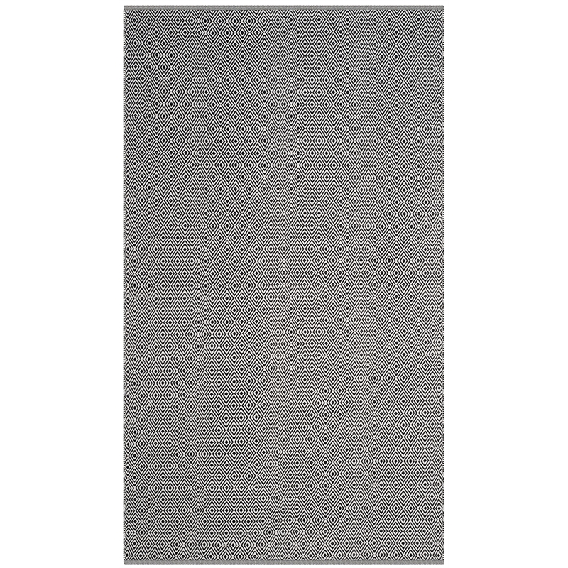 Safavieh Montauk 6' X 9' Hand Woven Cotton Pile Rug in Ivory and Navy