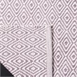 Safavieh Montauk 3' X 5' Hand Woven Cotton Rug in Ivory and Purple