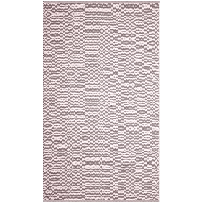 Safavieh Montauk 5' X 8' Hand Woven Cotton Rug in Ivory and Purple