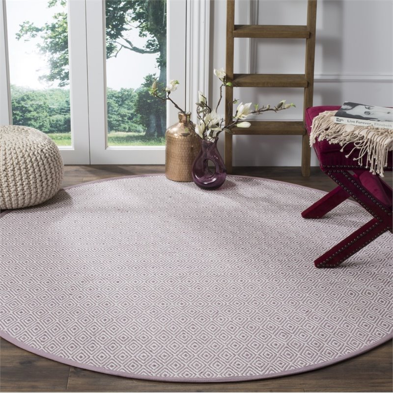 Safavieh Montauk 6' X 6' Round Hand Woven Cotton Rug