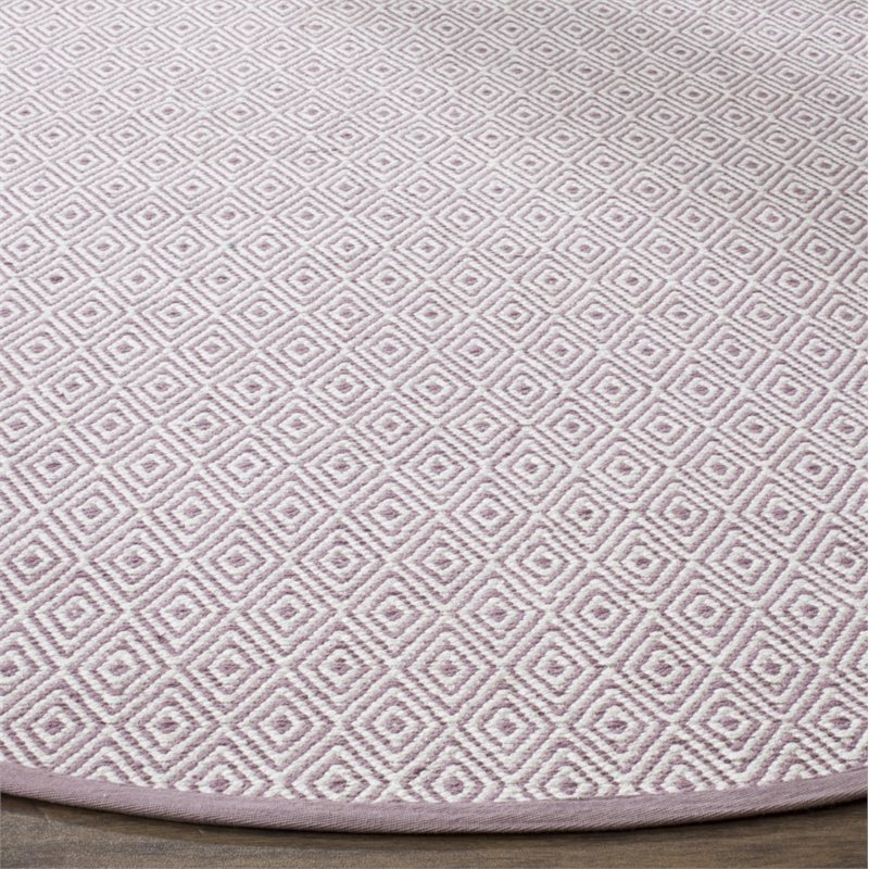 Safavieh Montauk 6' X 6' Round Hand Woven Cotton Rug