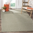 Safavieh Montauk 4' X 6' Hand Woven Cotton Pile Rug in Ivory and Green