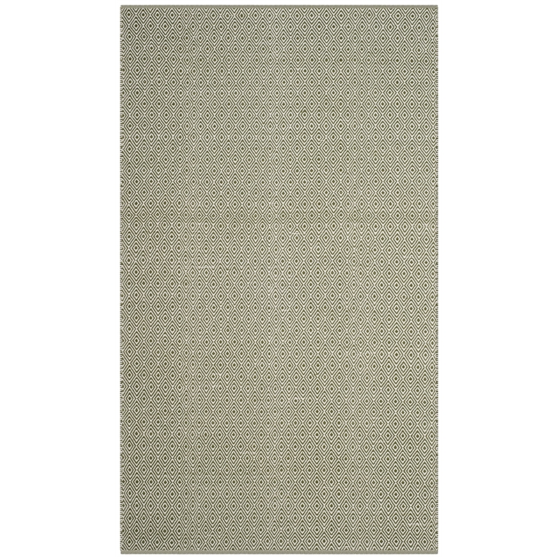 Safavieh Montauk 4' X 6' Hand Woven Cotton Pile Rug in Ivory and Green