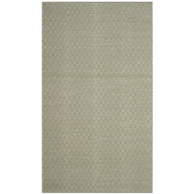 Safavieh Montauk 5' X 8' Hand Woven Cotton Pile Rug in Ivory and Green