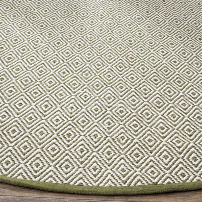 Safavieh Montauk 6' X 6' Round Hand Woven Cotton Rug