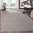 Safavieh Montauk 4' X 6' Hand Woven Cotton Rug in Ivory and Chocolate