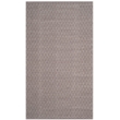 Safavieh Montauk 4' X 6' Hand Woven Cotton Rug in Ivory and Chocolate