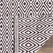 Safavieh Montauk 4' X 6' Hand Woven Cotton Rug in Ivory and Chocolate