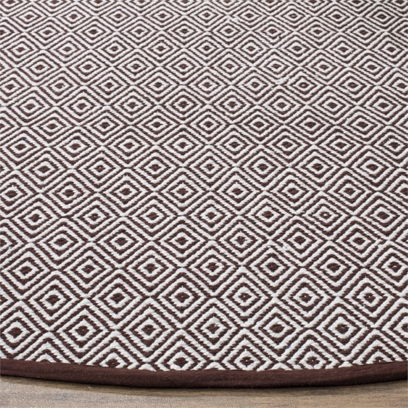 Safavieh Montauk 6' X 6' Round Hand Woven Cotton Rug