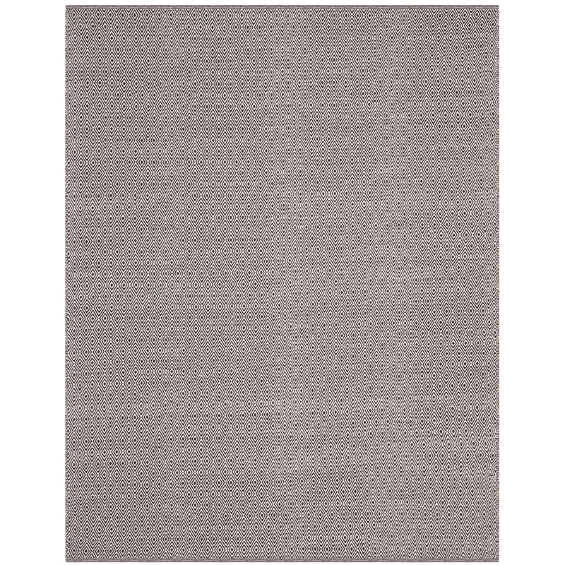 Safavieh Montauk 8' X 10' Hand Woven Cotton Rug in Ivory and Chocolate
