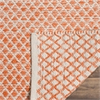 Safavieh Montauk 4' X 6' Hand Woven Cotton Rug in Orange and Ivory