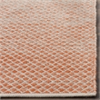 Safavieh Montauk 5' X 8' Hand Woven Cotton Rug in Orange and Ivory