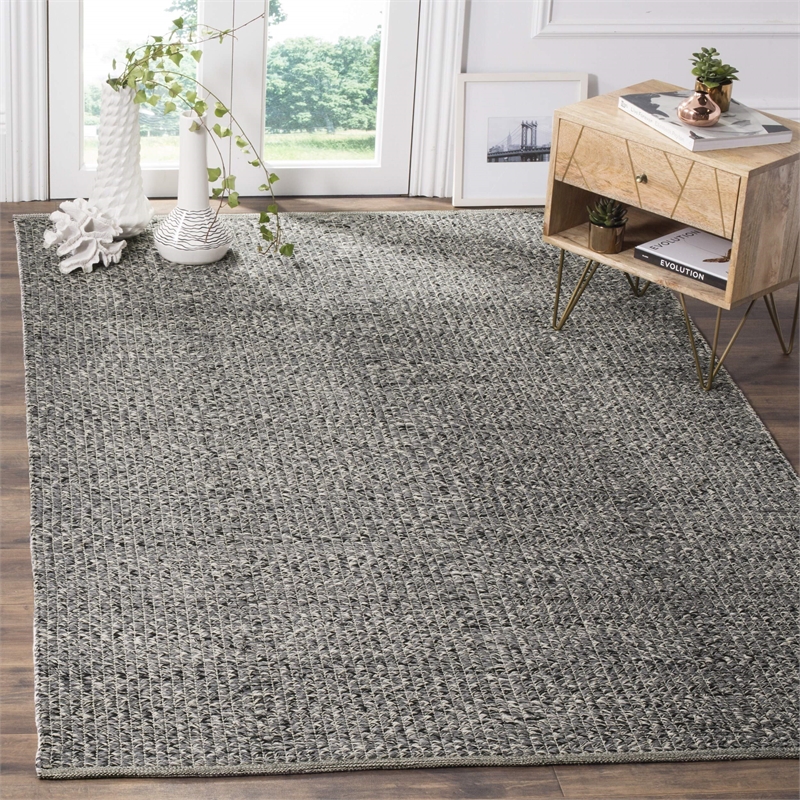 Safavieh Montauk 6' X 6' Square Hand Woven Cotton Pile Rug in Orange