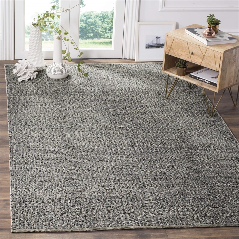 Safavieh Montauk 6' X 6' Square Hand Woven Cotton Pile Rug in Orange