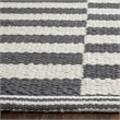 Safavieh Montauk 3' X 5' Hand Woven Cotton Rug in Ivory and Gray