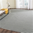 Safavieh Montauk 3' X 5' Hand Woven Cotton Rug in Ivory and Gray